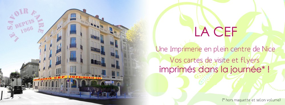 CEF imprimerie Nice